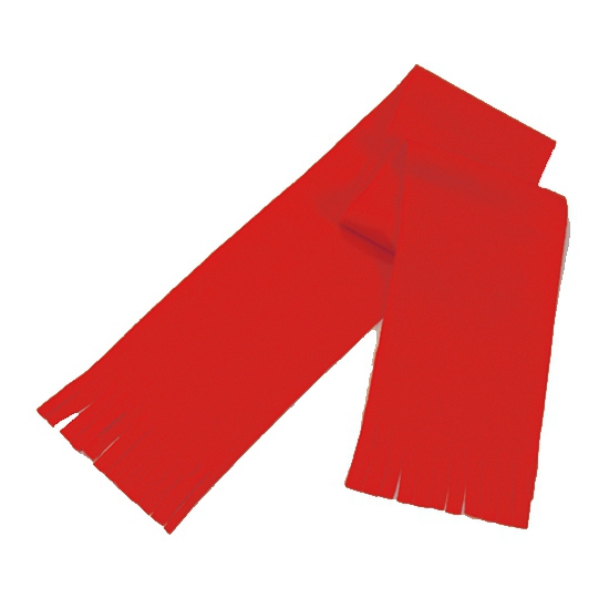 Voordelige kinder/peuter fleece sjaal rood -