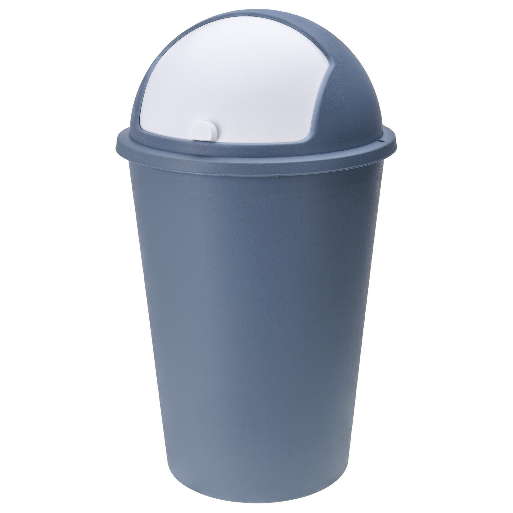 Vuilnisbak-afvalbak-prullenbak blauw met deksel 50 liter