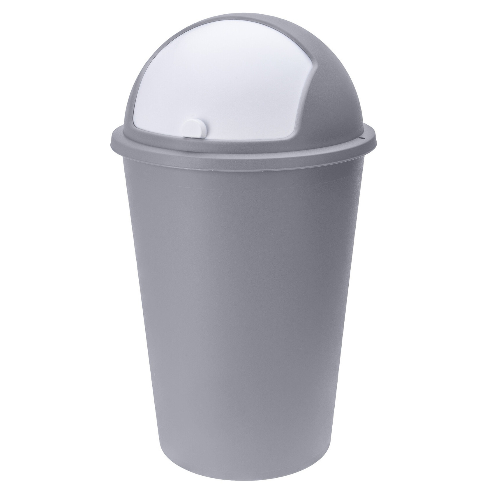 Vuilnisbak-afvalbak-prullenbak grijs met deksel 50 liter
