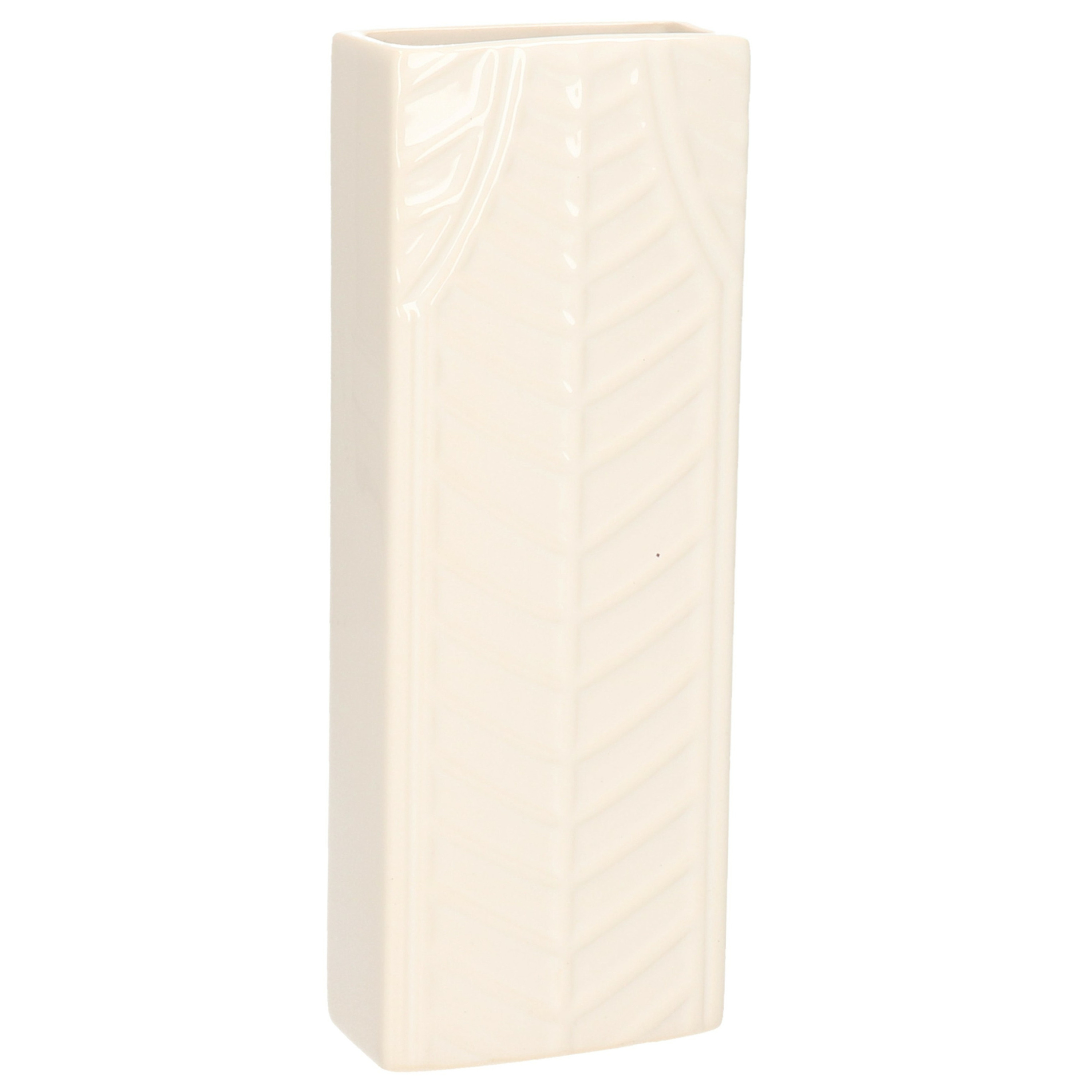 Waterverdamper ivoor wit keramiek 400 ml radiatorbak luchtbevochtiger 7,4 x 18,6 cm