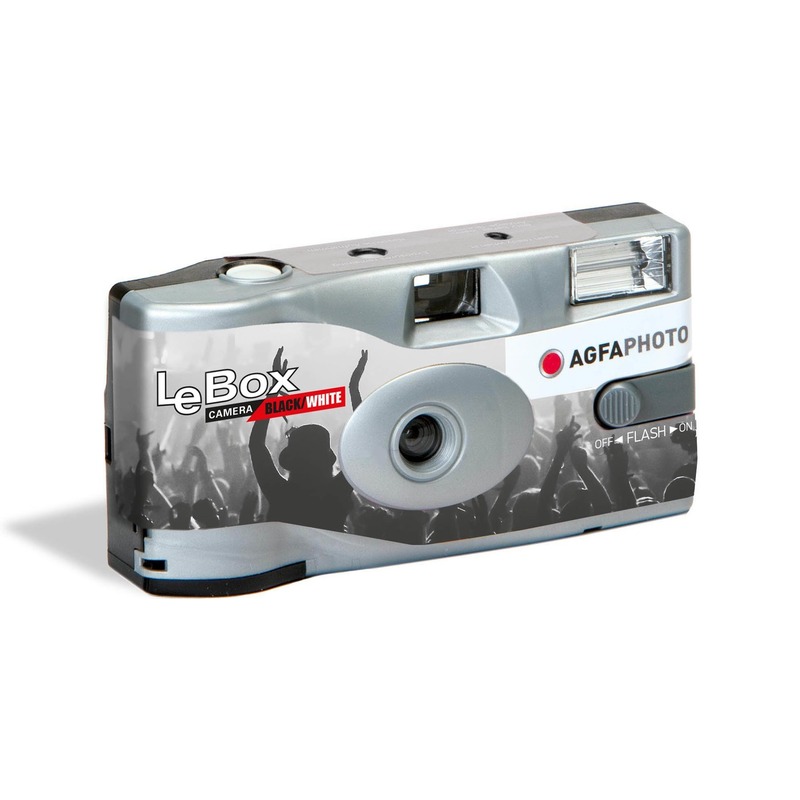 Merkloos Wegwerp camera met flitser voor zwart/wit fotos -