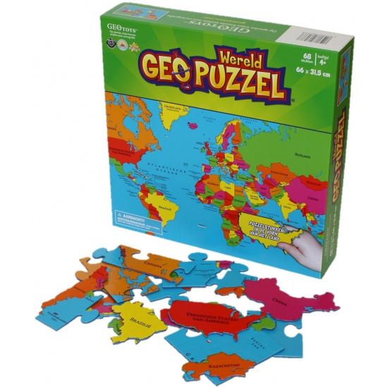 Wereld puzzel voor kinderen -