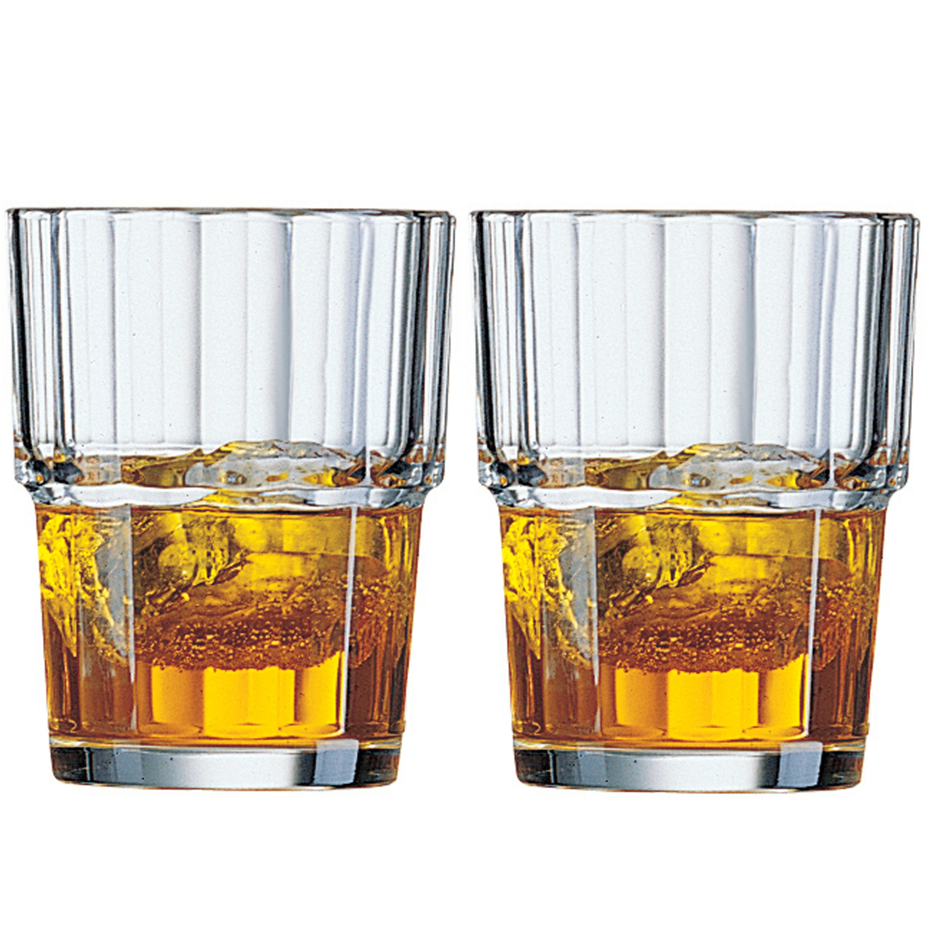 Whisky tumbler glazen 12x Norvege serie transparant 160 ml