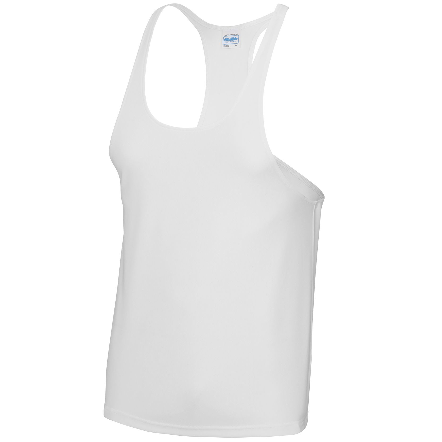 Wit sport-fitness shirt-tanktop voor heren