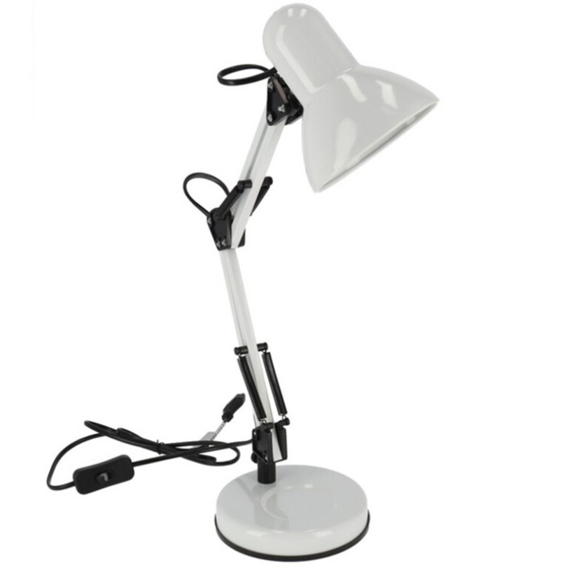 Witte bureaulamp-tafellamp 37 x 15 x 42 cm