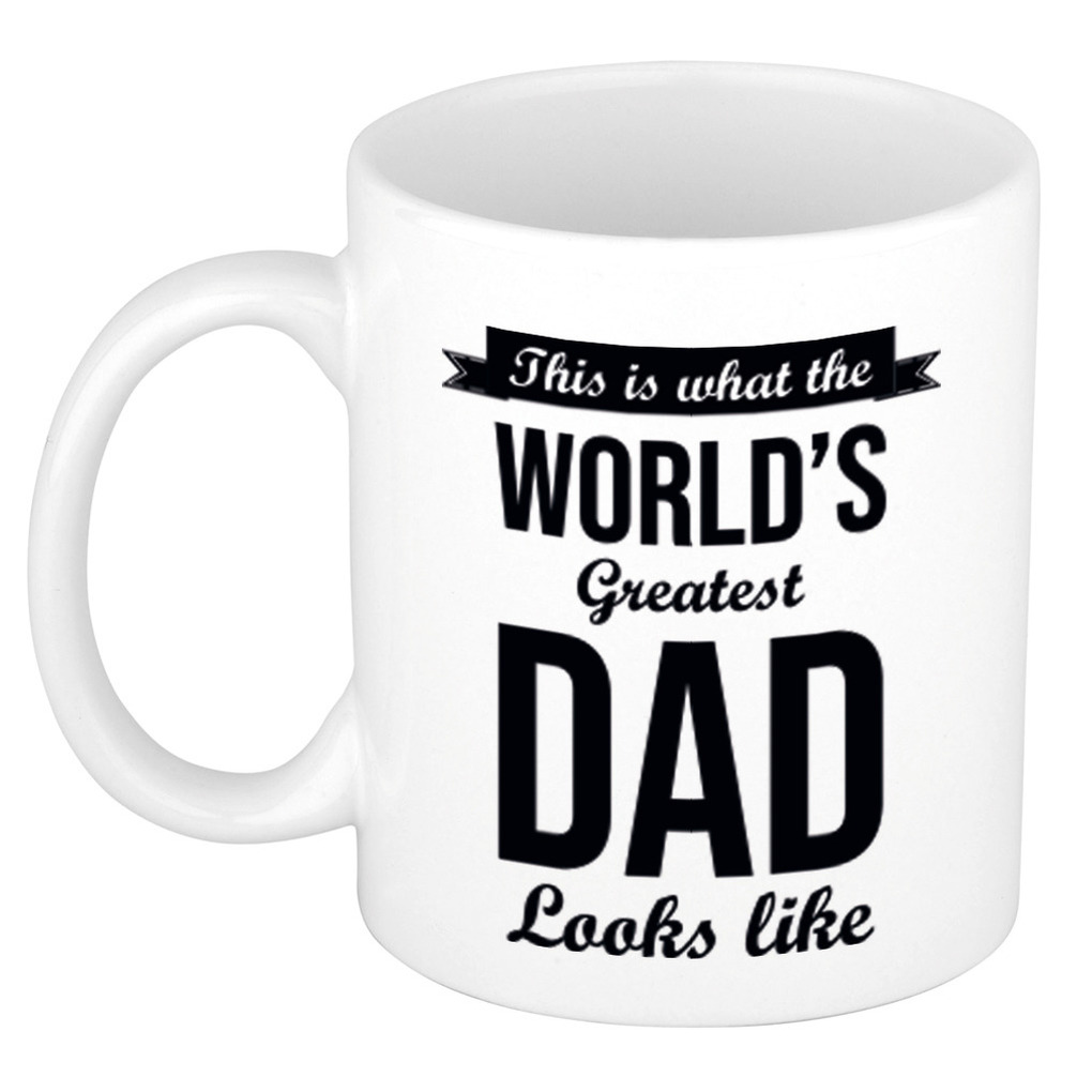 Worlds Greatest Dad cadeau koffiemok - theebeker 300 ml