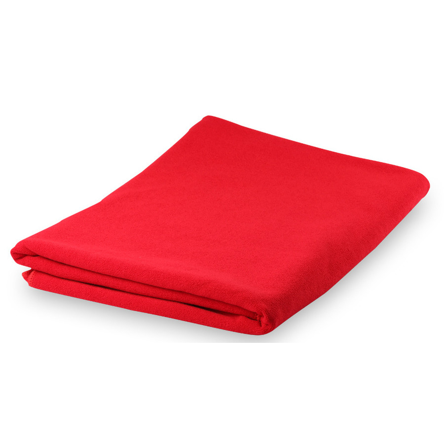Yoga-fitness handdoek extra absorberend 150 x 75 cm rood