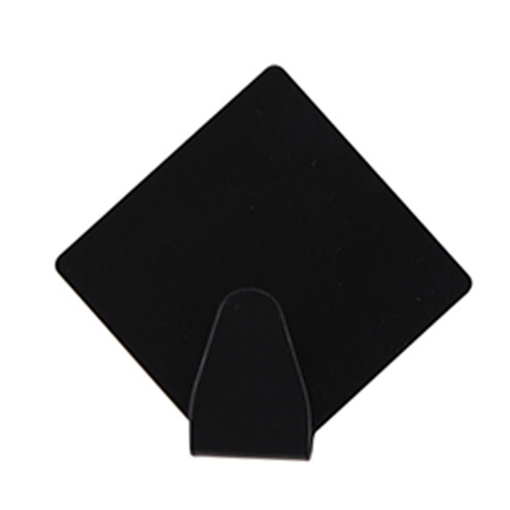 Zelfklevende haakjes rvs keuken-badkamer-kleding-ophang zwart 4x