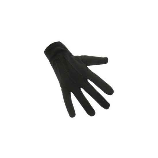 Zwarte korte handschoenen XL -