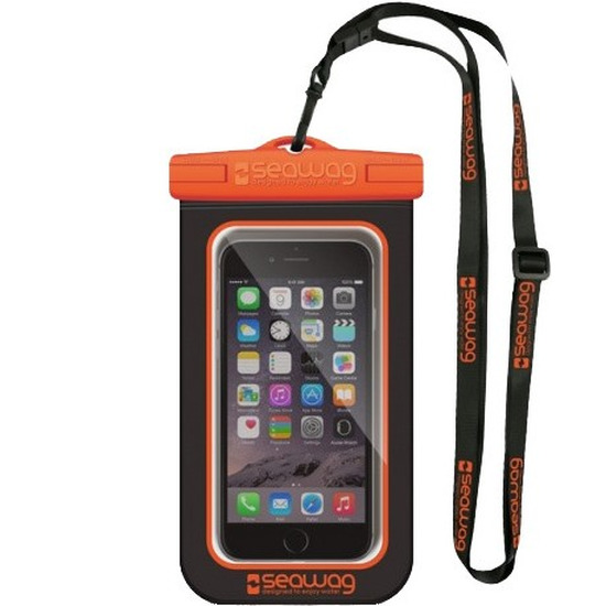 Zwarte-oranje waterproof hoes voor smartphone-mobiele telefoon