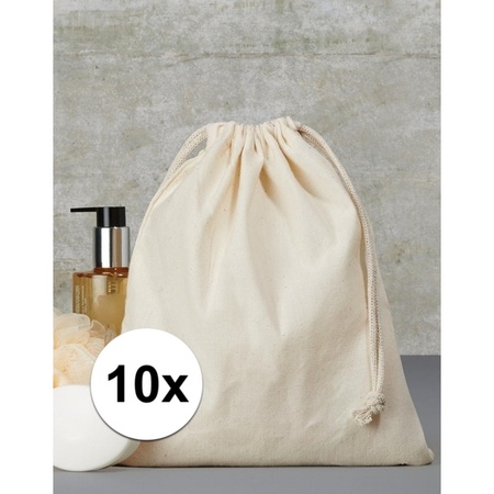 10 x Sport bags with drawstring 25 x 30 cm