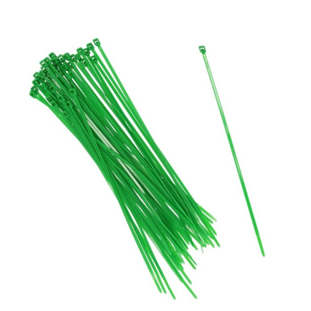 100x stuks Kabelbinders  tie-wraps groen 30 cm