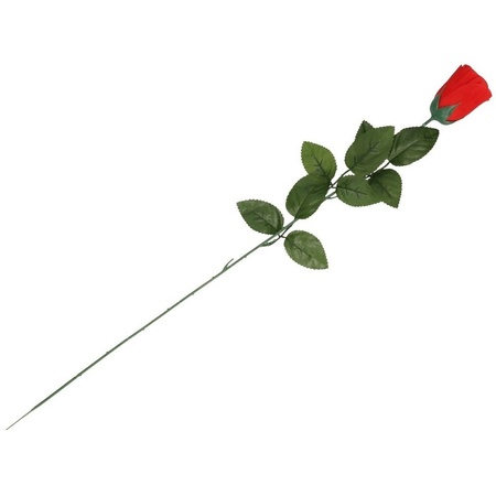 10x Rode Rosa/roos kunstbloem 60 cm