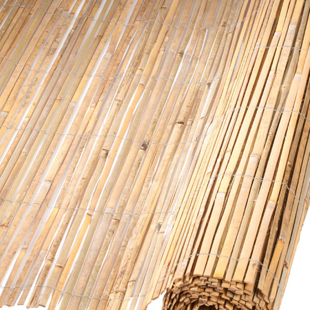 10x rollen bamboemat gespleten 100 x 500 cm - tuinscherm / schutting