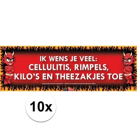 10x Sticky Devil Ik wens je veel: cellulitis, rimpels, kilo's