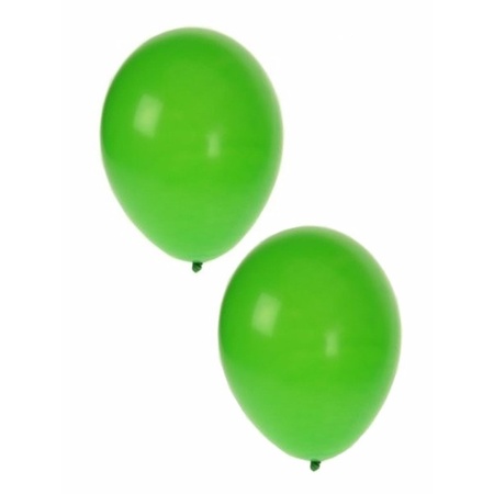30x ballonnen geel zwart groen