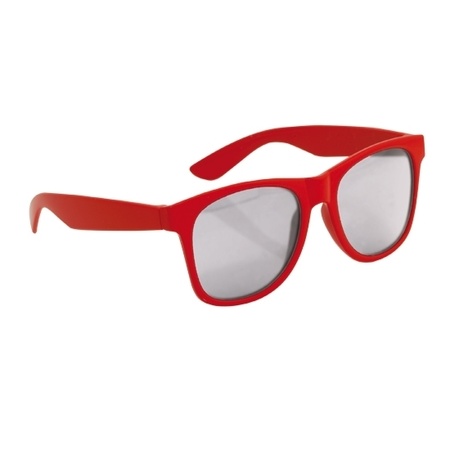 10x pieces red kids party- and sunglasses