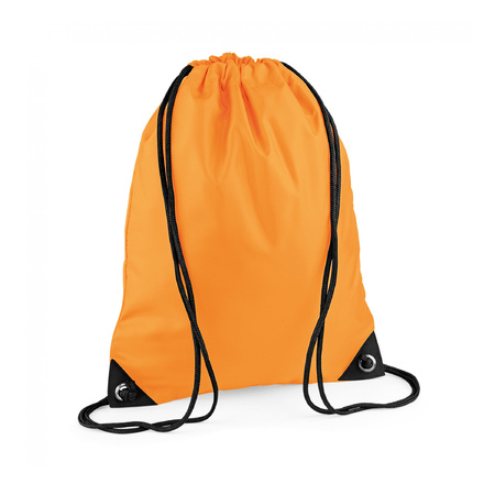 10x pieces nylon sport swimming backpacks 45 x 34 cm fluor orange