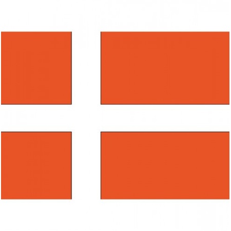 10x stuks Vlag Denemarken stickers