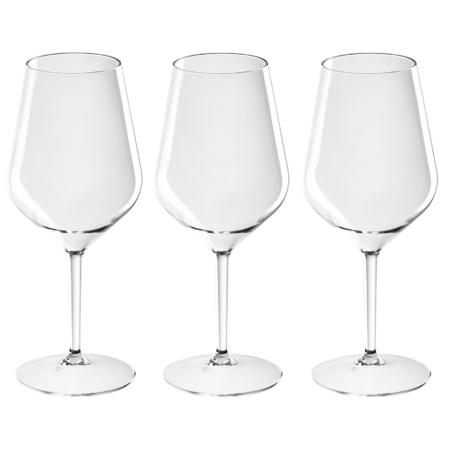10x Witte of rode wijn wijnglazen 47 cl/470 ml van onbreekbaar kunststof