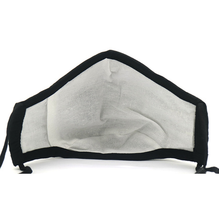 10x Zwarte herbruikbare mondkapjes met filter voor volwassenen