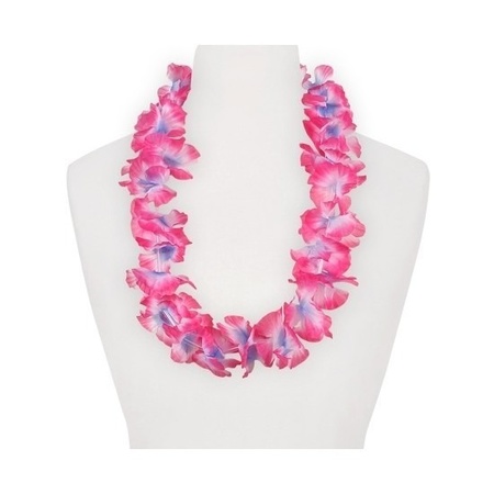 12x Hawaii kransen roze/paars 