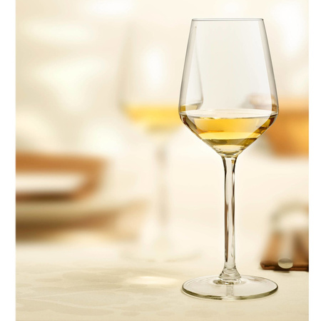 12x Luxe wijnglazen voor witte wijn 380 ml Carre