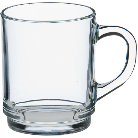 12x stuks Theeglazen/koffieglazen transparant glas 260 ml