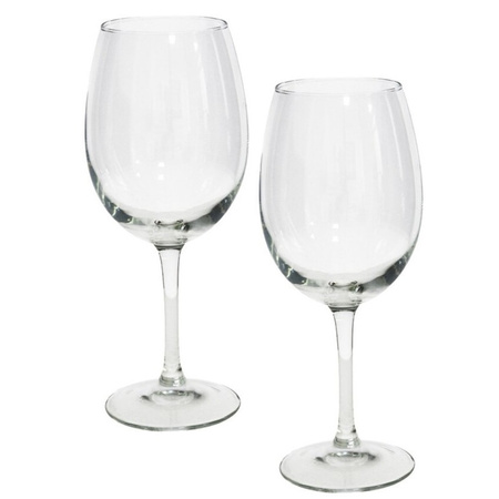 12x Stuks wijnglazen van glas 580 ml