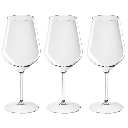 12x Witte of rode wijn wijnglazen 47 cl/470 ml van onbreekbaar kunststof