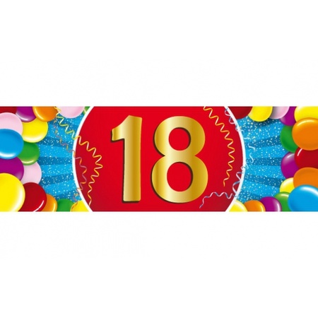 Ballonnen 18 jaar van 30 cm 16 stuks + gratis sticker