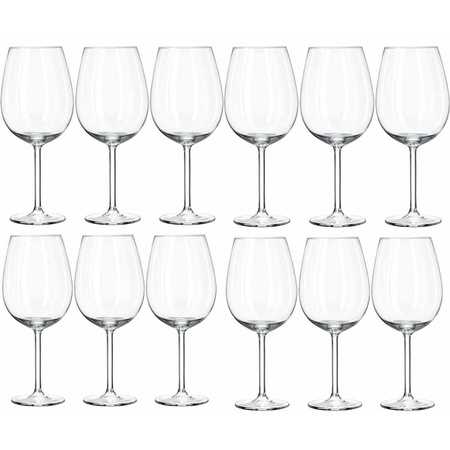 18x Wineglasses for red or white wine 440 ml Plaza