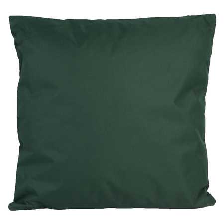 Bank/tuin kussens set - voor binnen/buiten - 6x stuks - groen/palm print - 45 x 45 cm