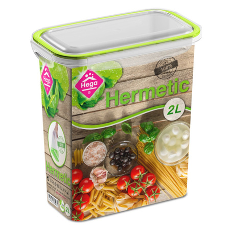 4x Storage/food box 1,5 and 2 liters transparent/green plasti