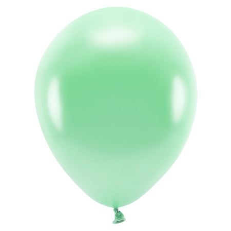 200x Mintgroene ballonnen 26 cm eco/biologisch afbreekbaar