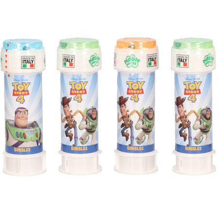 24x Disney Toy Story bellenblaas flesjes met bal spelletje in dop 60 ml voor kinderen