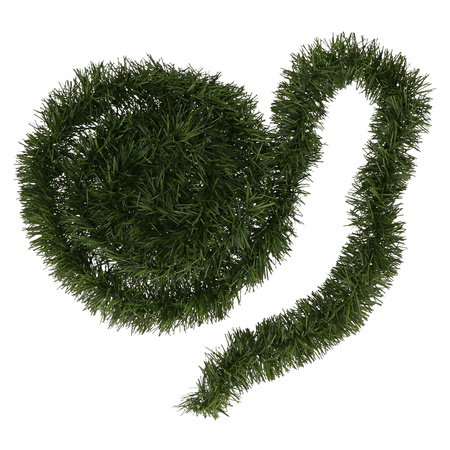 2x Kerstslinger guirlande groen 270 cm