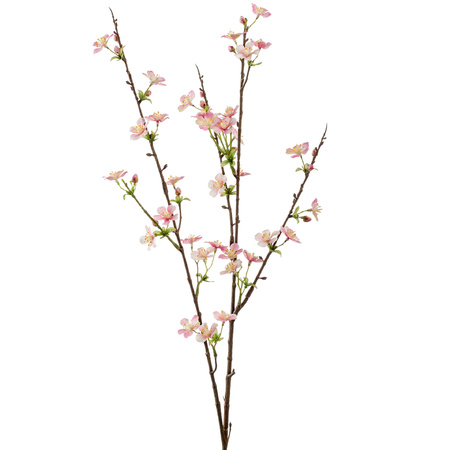 2x Luxe roze appelbloesem takken kunstbloemen 85 cm