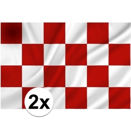 2x Provincie Noord Brabant vlaggen 1 x 1.5 meter