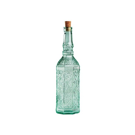 2x Ornate decoration bottle with cork