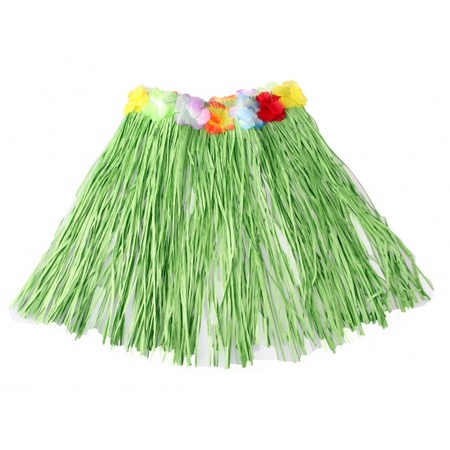 2x pieces hawaiian skirt sand color straw raffia 42 cm