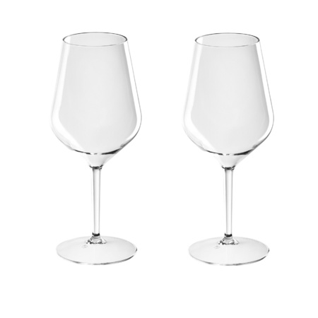2x Witte of rode wijn wijnglazen 47 cl/470 ml van onbreekbaar kunststof