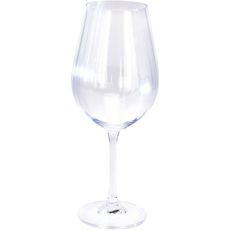 4x Witte en 4x rode wijnglazen set 520 ml/690 ml van kristalglas
