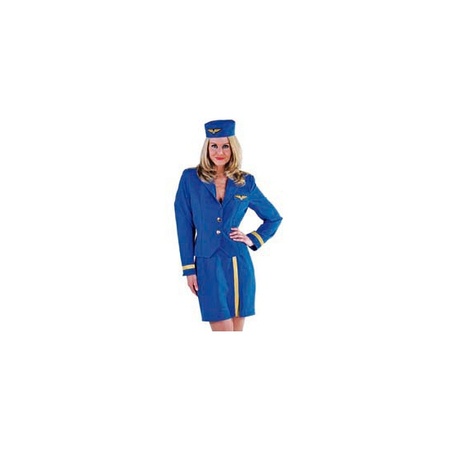 Stewardess costume blue