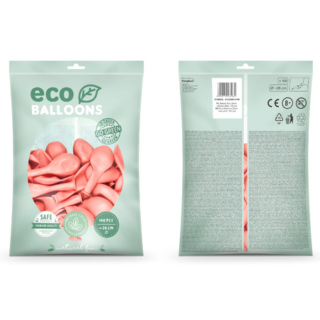 300x Rosegouden ballonnen 26 cm eco/biologisch afbreekbaar
