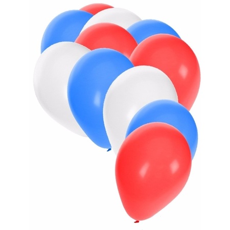 30x Ballonnen in Amerikaanse kleuren