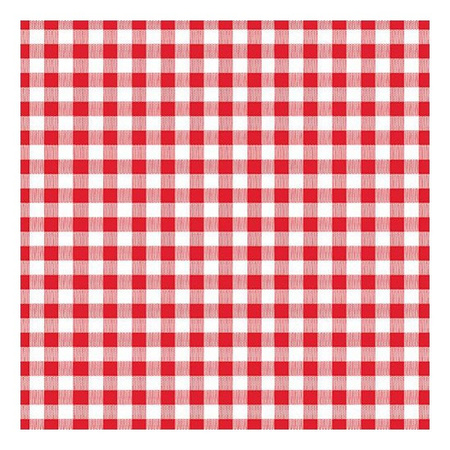 30x red/white blocked napkins 33 x 33 cm