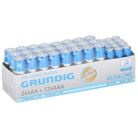32x Grundig AA batteries alkaline
