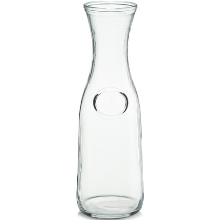 3x Glass decanters 1000 ml