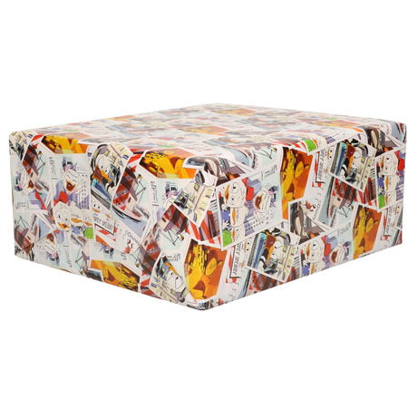 3x Rollen inpakpapier/cadeaupapier Disney Ducktales stripfoto 200 x 70 cm